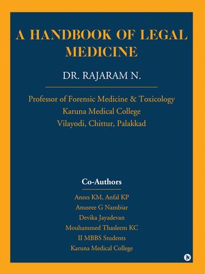 cover image of A Handbook Of Legal Medicine
